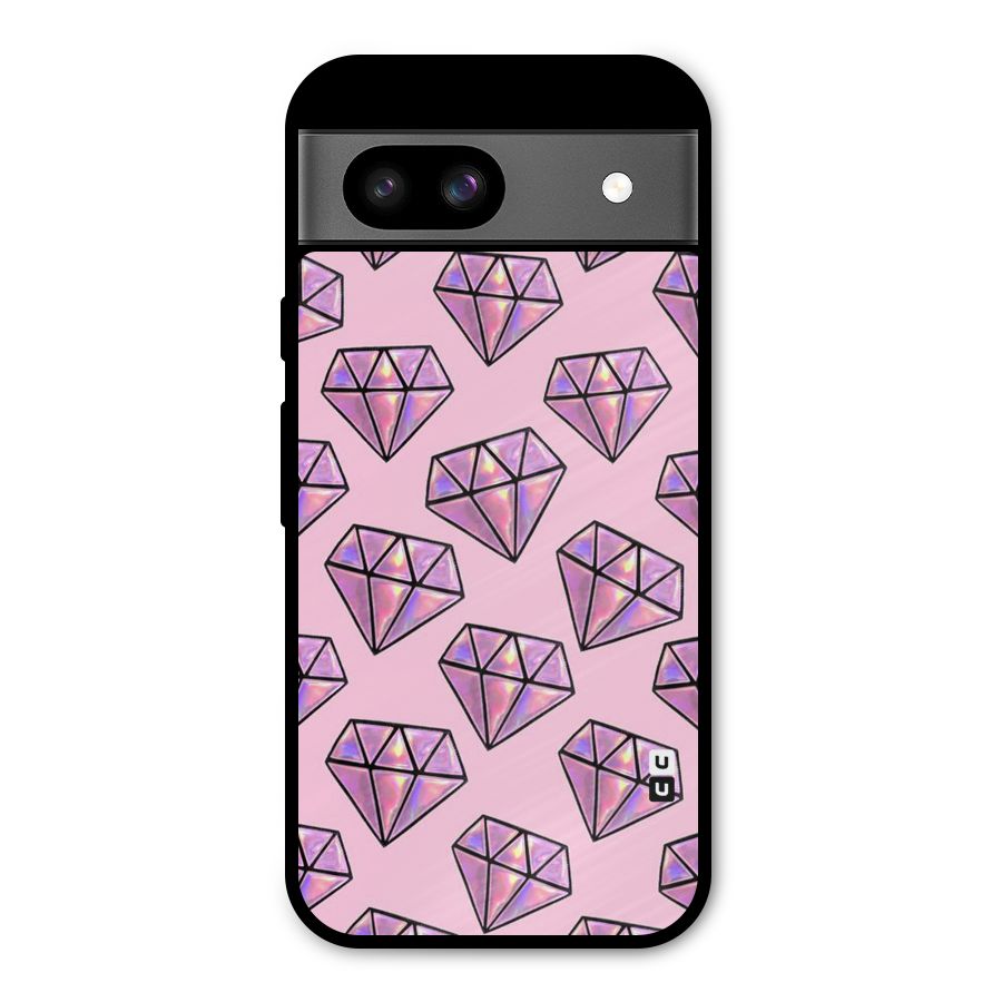 Purple Diamond Designs Metal Back Case for Google Pixel 8a