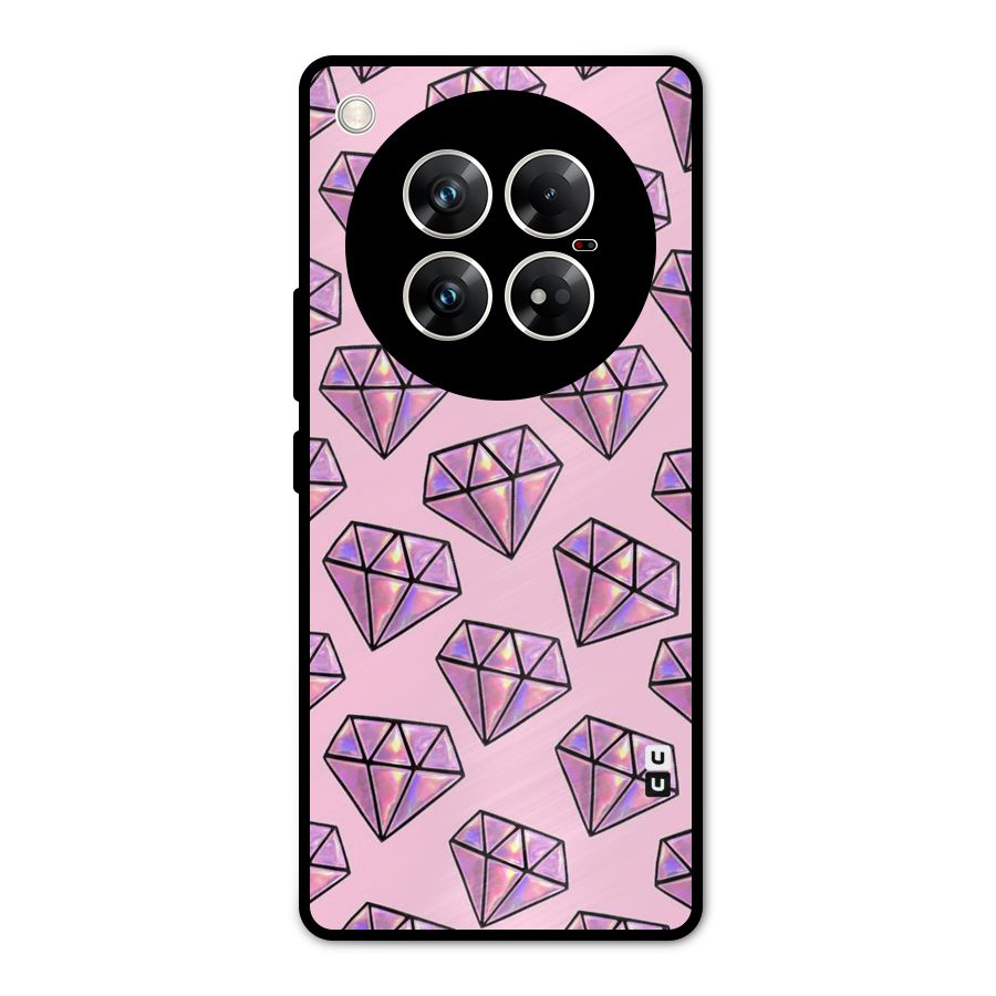 Purple Diamond Designs Metal Back Case for Infinix Zero 40 5G