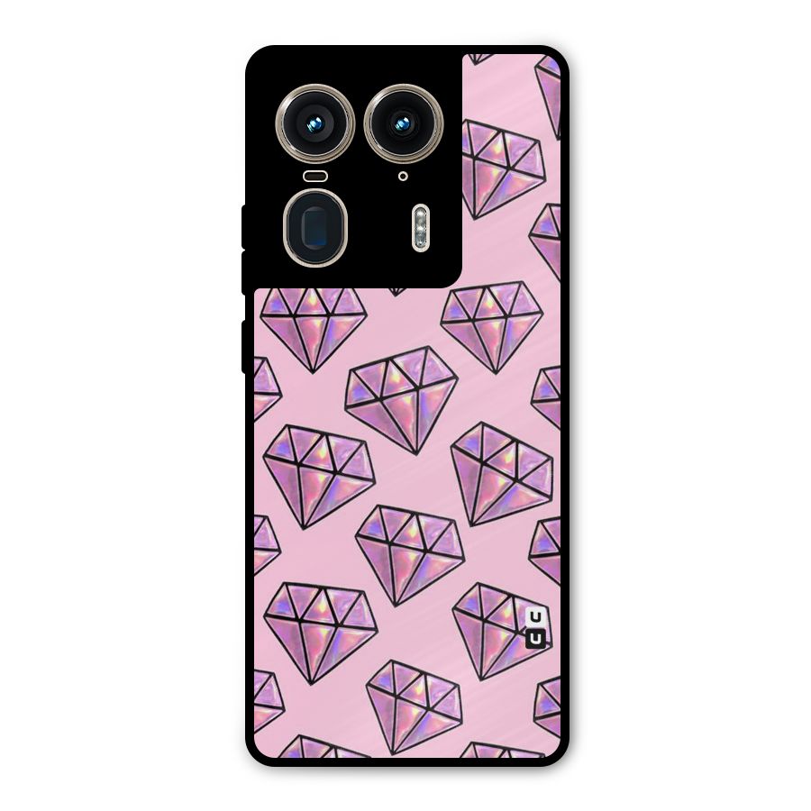 Purple Diamond Designs Metal Back Case for Motorola Edge 50 Ultra