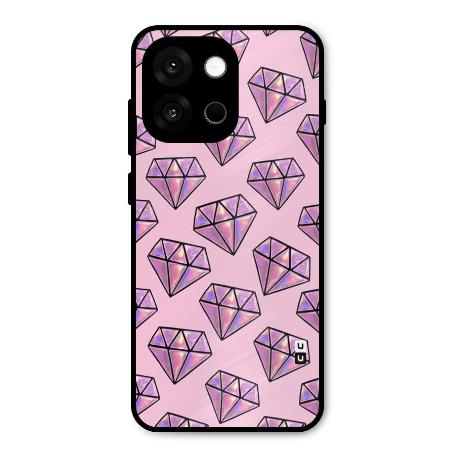 Purple Diamond Designs Metal Back Case for OnePlus 13s