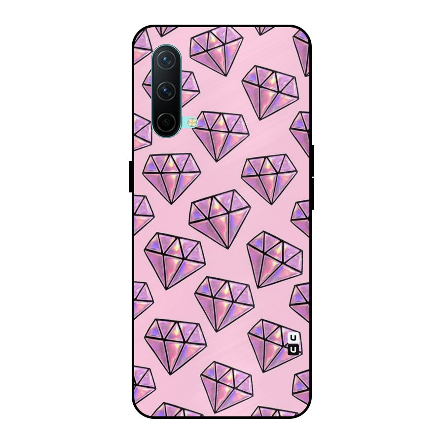 Purple Diamond Designs Metal Back Case for OnePlus Nord CE 5G