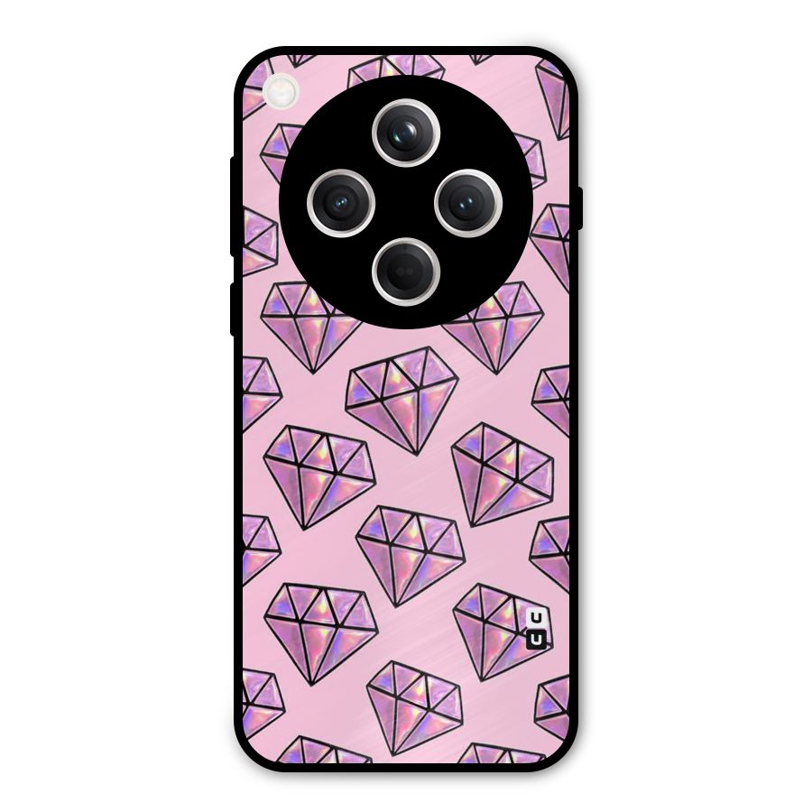 Purple Diamond Designs Metal Back Case for Oppo Find X8