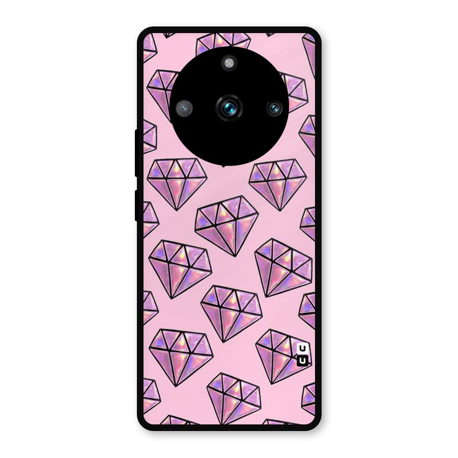 Purple Diamond Designs Metal Back Case for Realme Narzo 60 Pro