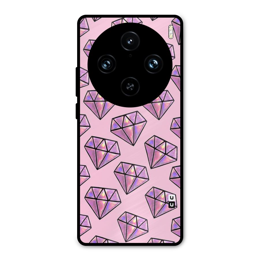 Purple Diamond Designs Metal Back Case for Vivo X100 Pro