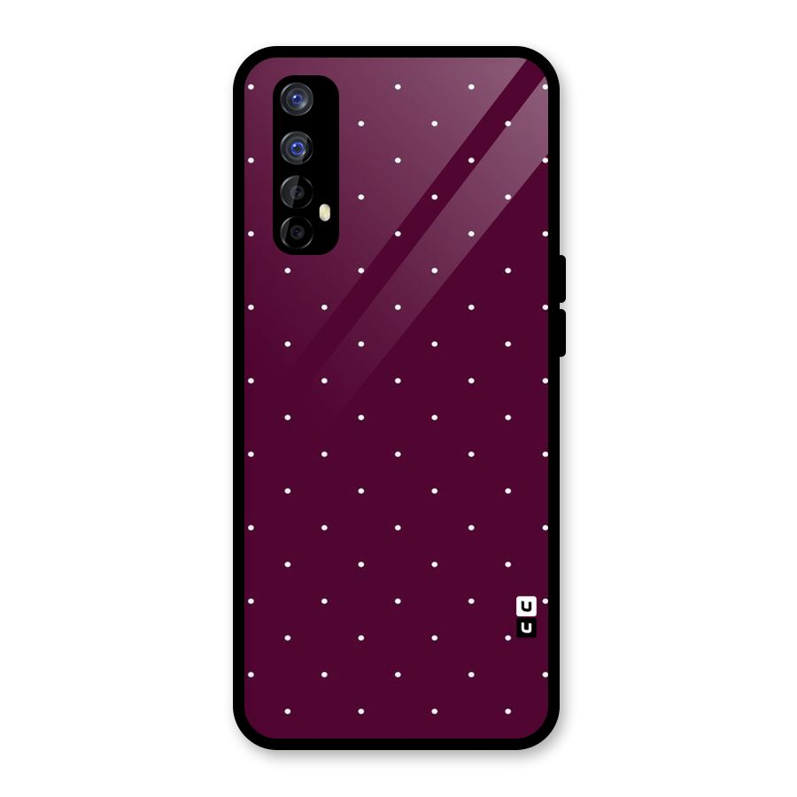 Purple Polka Glass Back Case for Realme Narzo 20 Pro