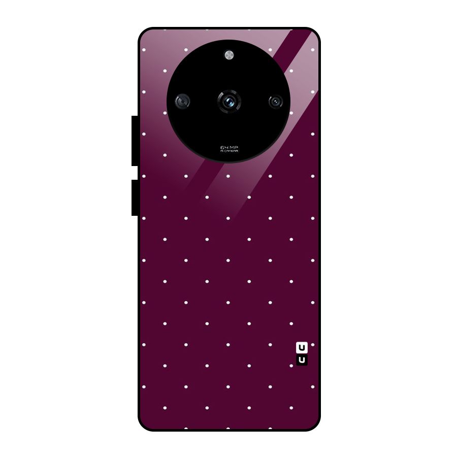 Purple Polka Glass Back Case for Realme Narzo 60 5G