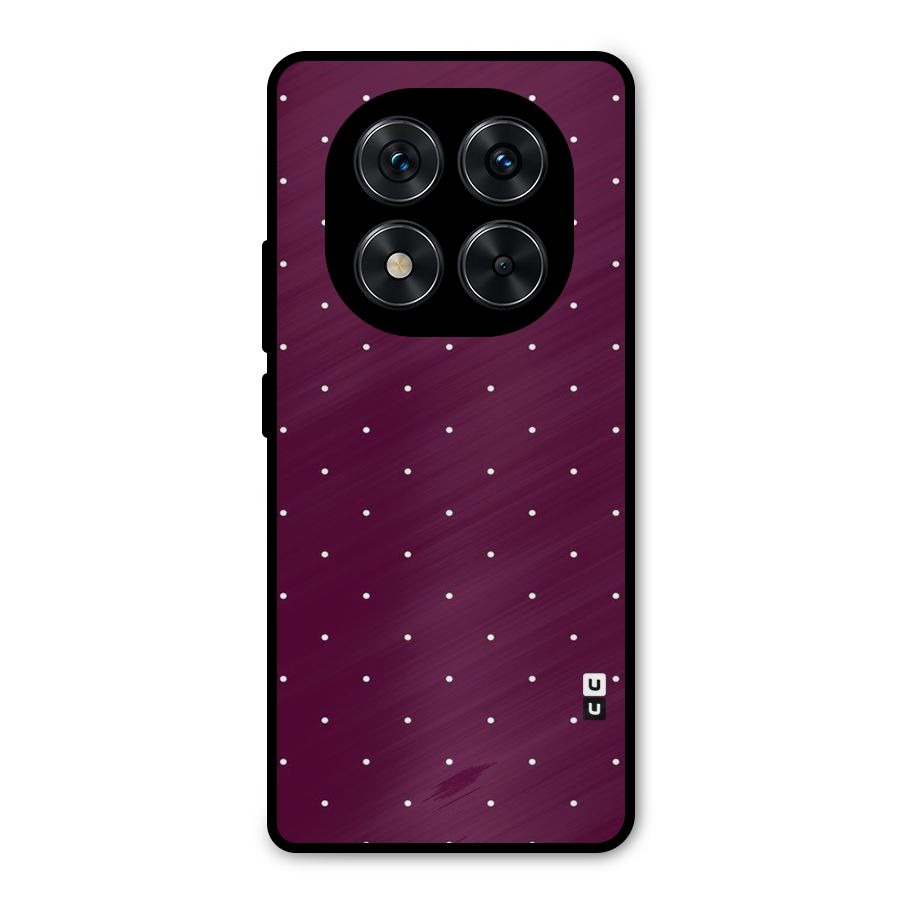 Purple Polka Metal Back Case for Poco X7