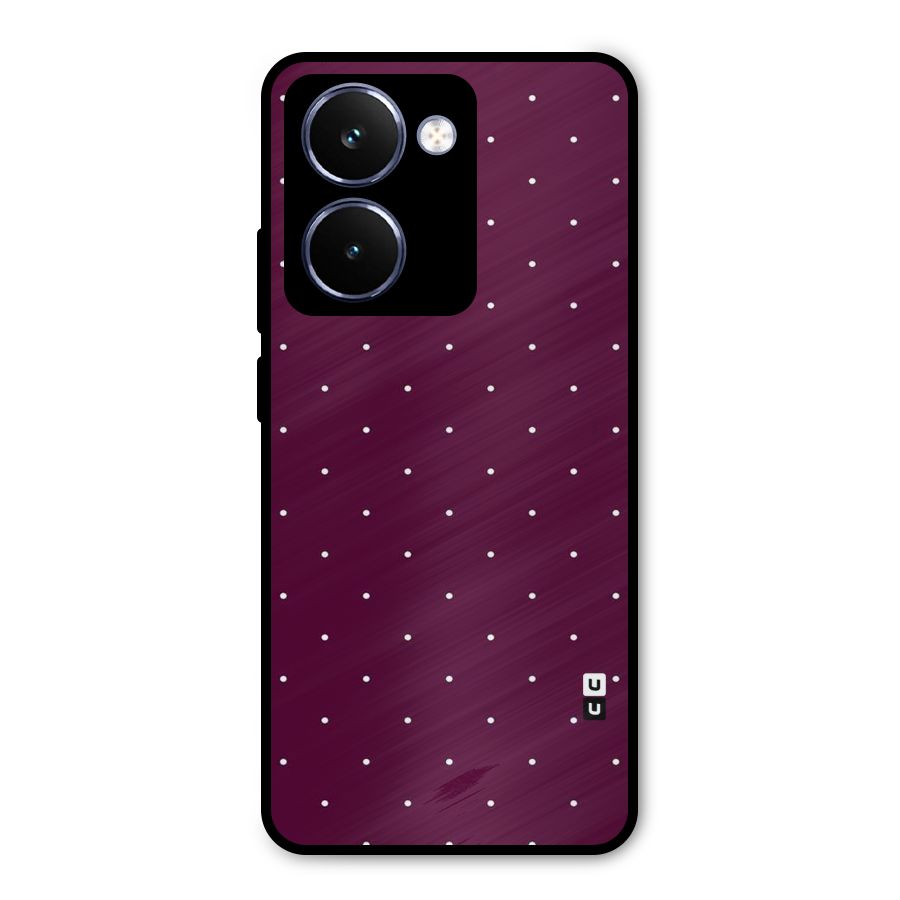 Purple Polka Metal Back Case for Realme P3 Ultra