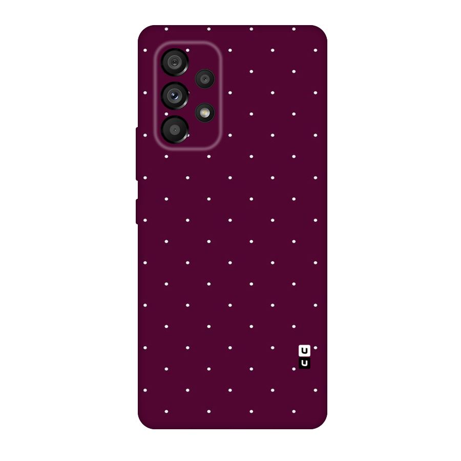 Purple Polka Original Polycarbonate Back Case for Galaxy A53 5G
