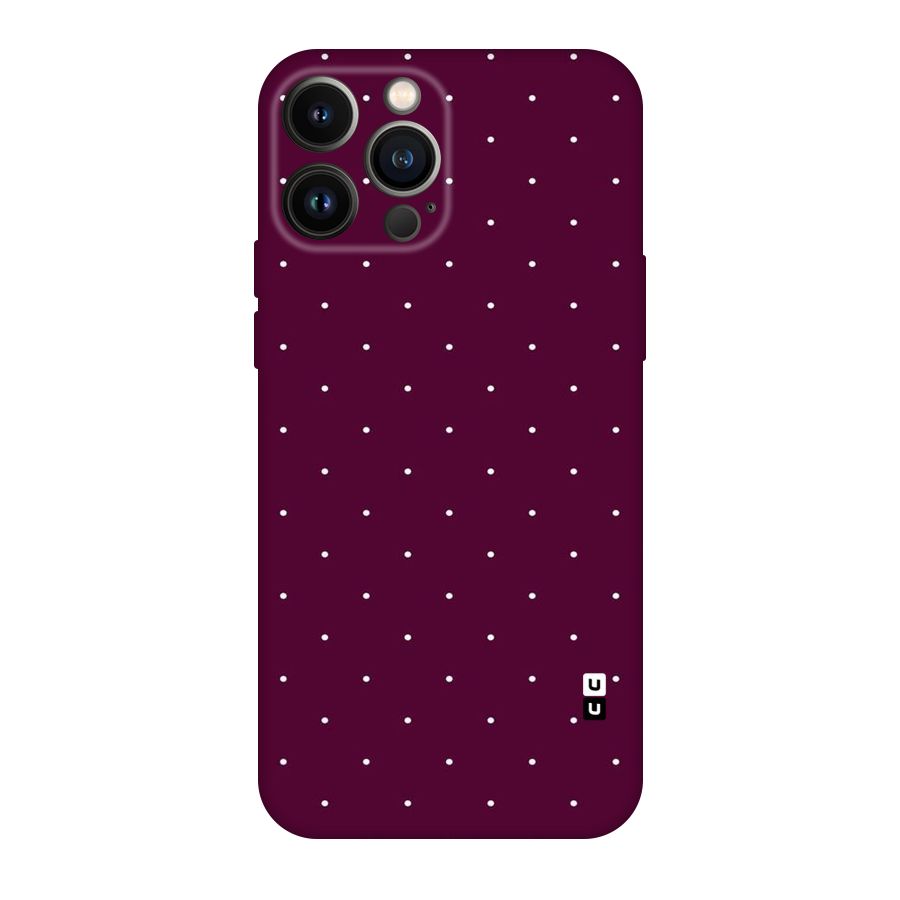 Purple Polka Original Polycarbonate Back Case for iPhone 13 Pro Max