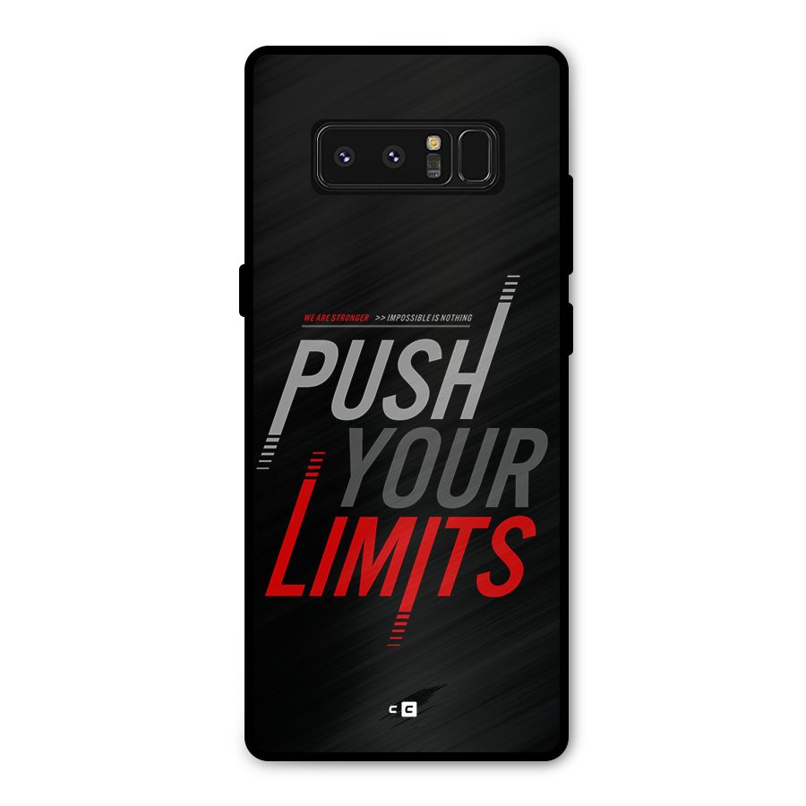 Push Your Limits Metal Back Case for Galaxy Note 8