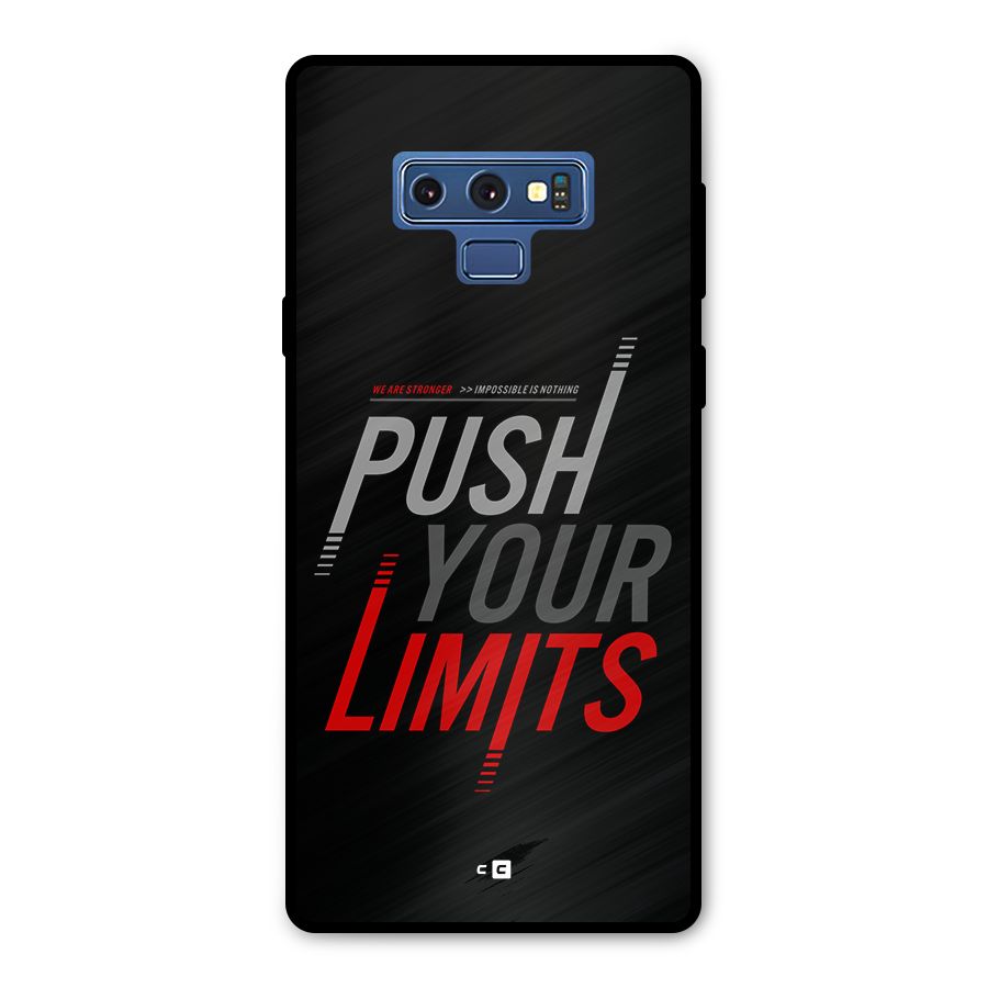 Push Your Limits Metal Back Case for Galaxy Note 9