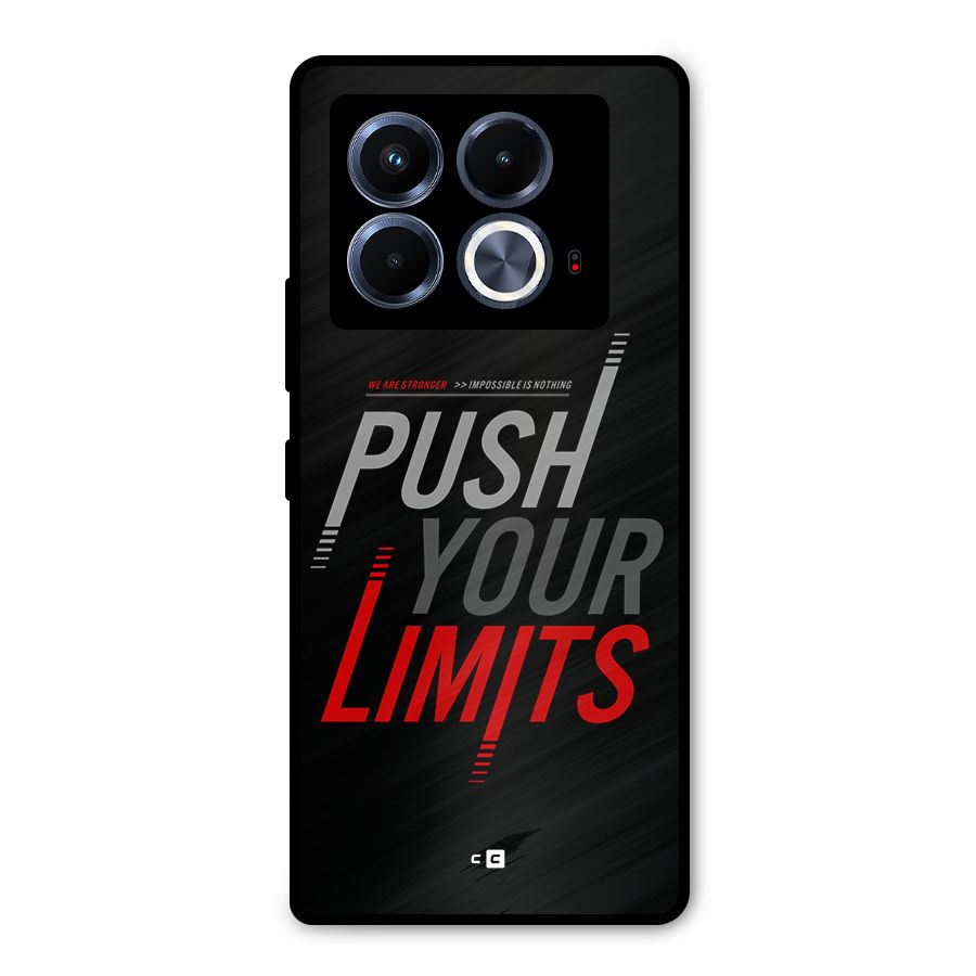Push Your Limits Metal Back Case for Infinix Note 40 5G