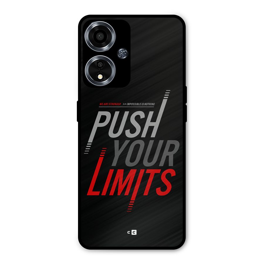 Push Your Limits Metal Back Case for Oppo A59