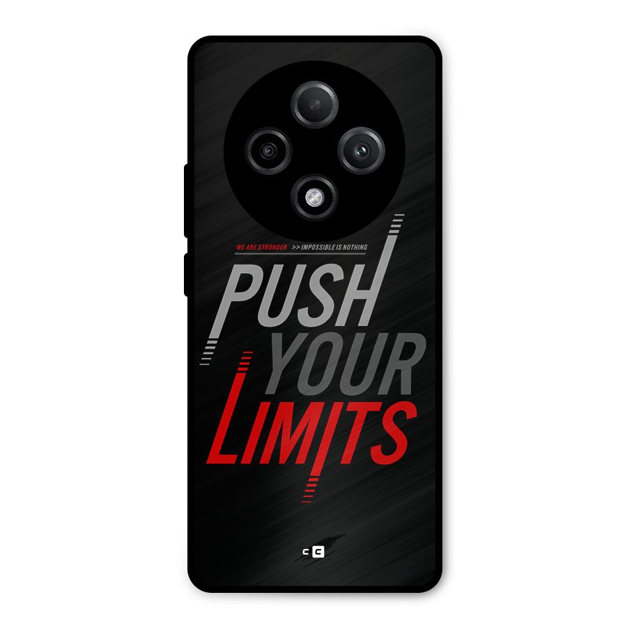 Push Your Limits Metal Back Case for Oppo F27 Pro Plus