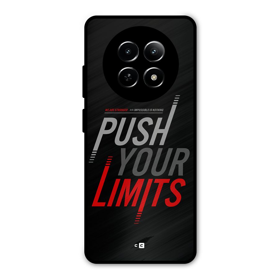 Push Your Limits Metal Back Case for Realme Narzo N65