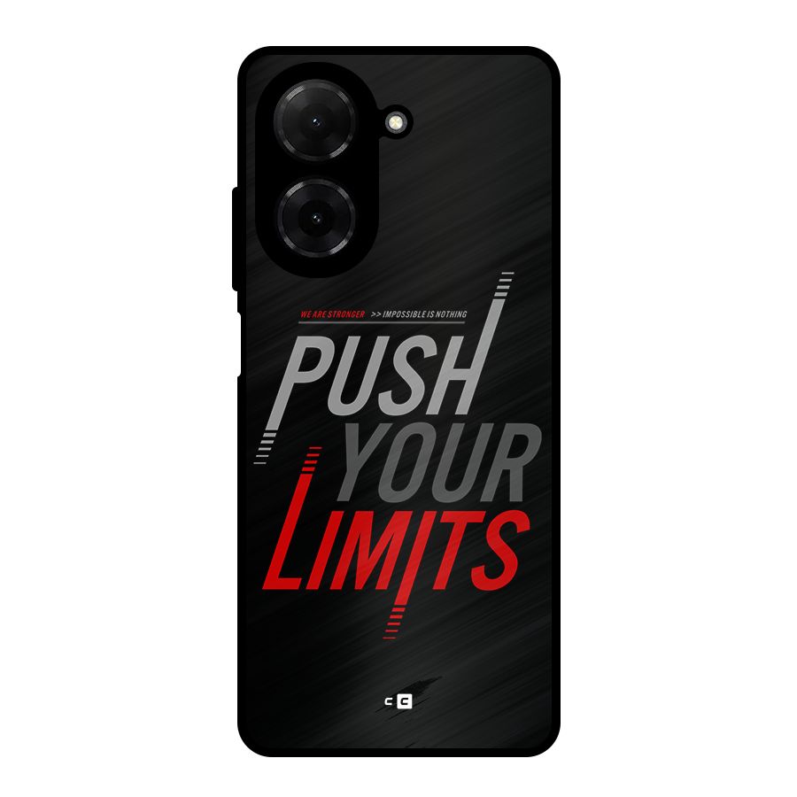 Push Your Limits Metal Back Case for Redmi A5 4G
