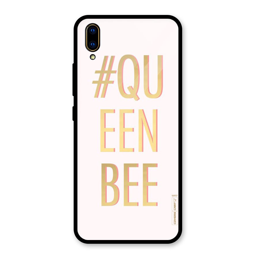 Queen Bee Glass Back Case for Vivo V11 Pro