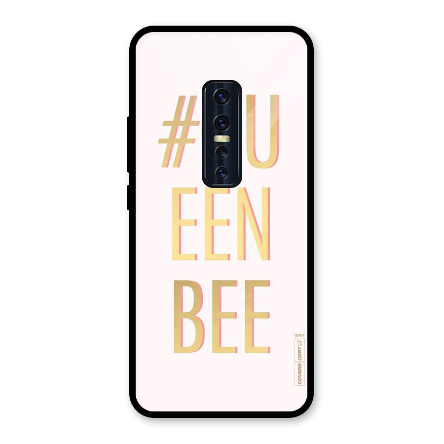 Queen Bee Glass Back Case for Vivo V17 Pro