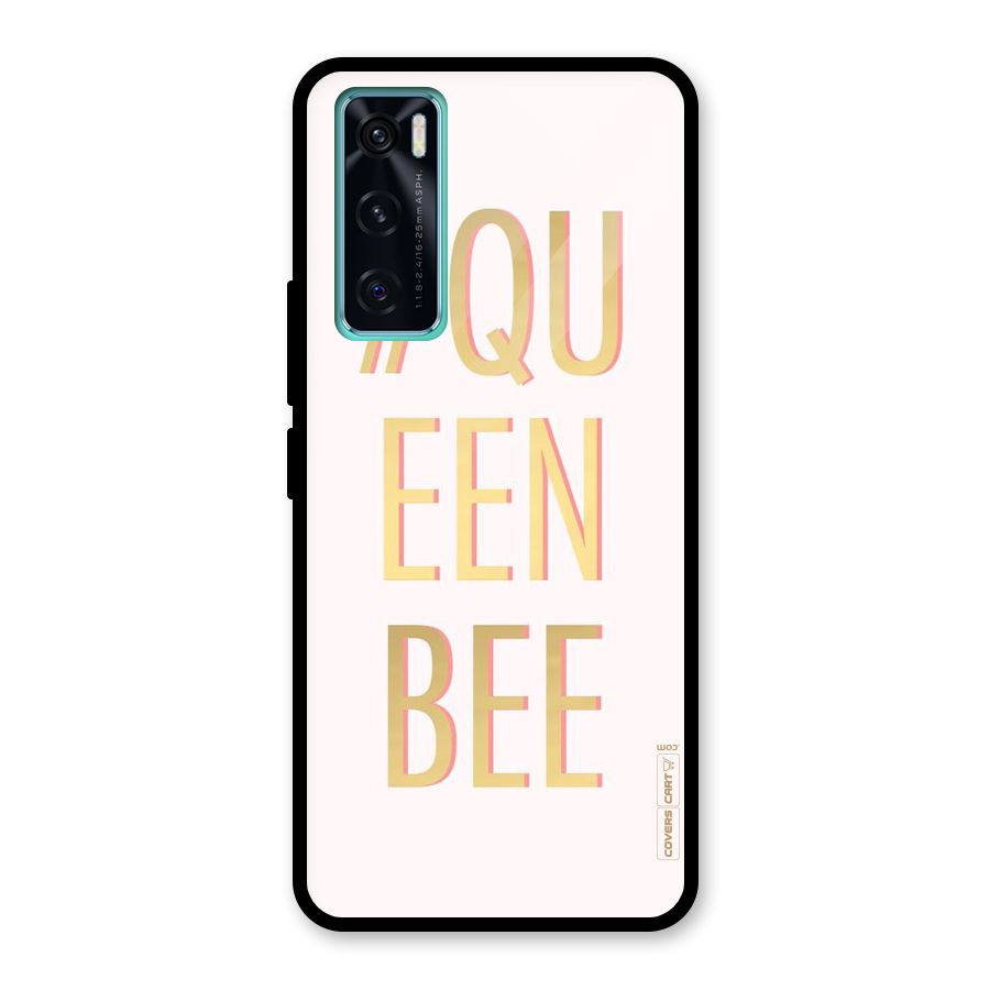 Queen Bee Glass Back Case for Vivo V20 SE