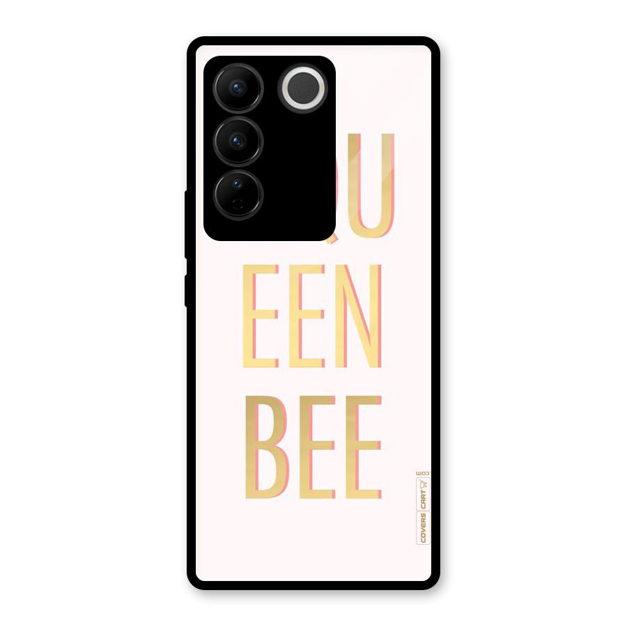 Queen Bee Glass Back Case for Vivo V27