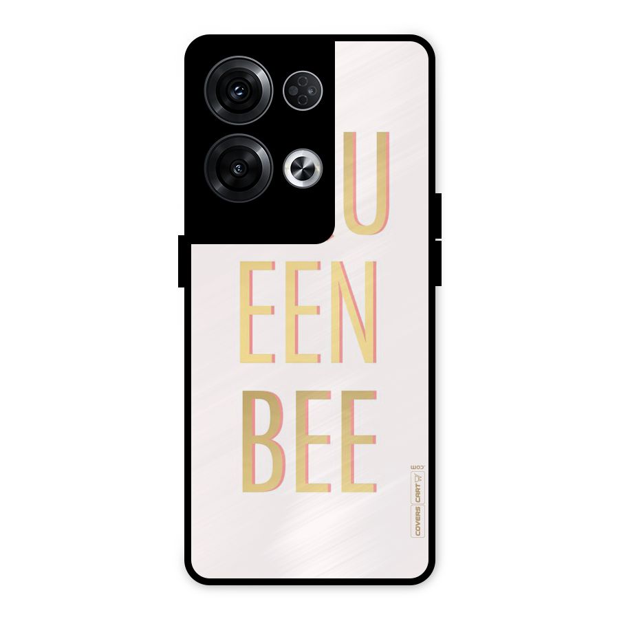 Queen Bee Metal Back Case for Oppo Reno8 Pro 5G