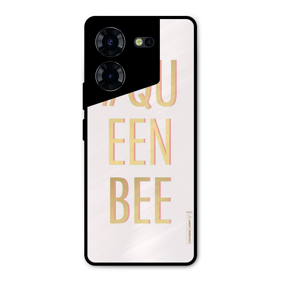 Queen Bee Metal Back Case for Tecno Pova 5 Pro 5G