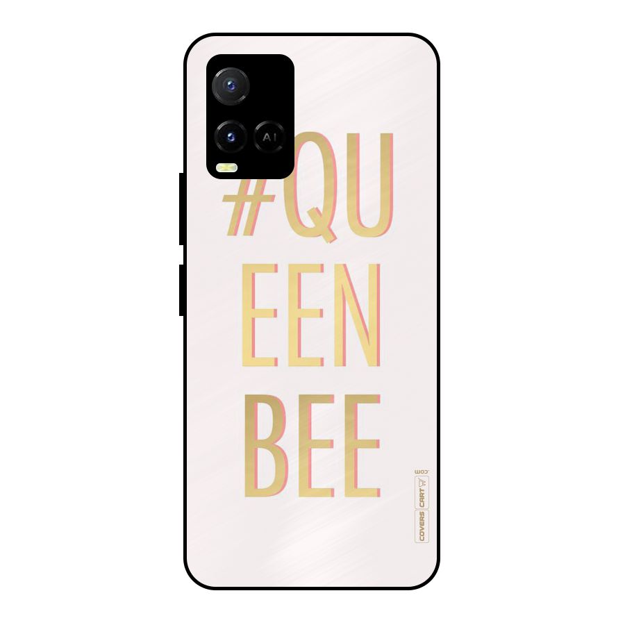 Queen Bee Metal Back Case for Vivo Y21 2021