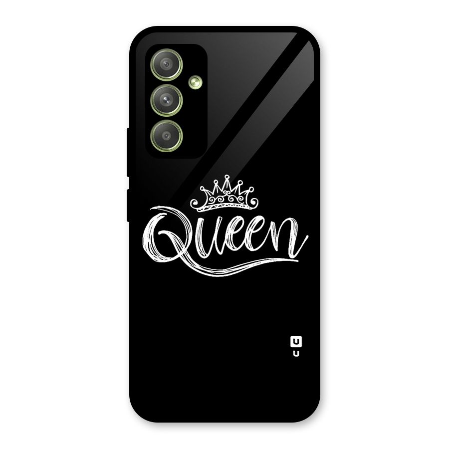 Queen Crown Glass Back Case for Galaxy A54