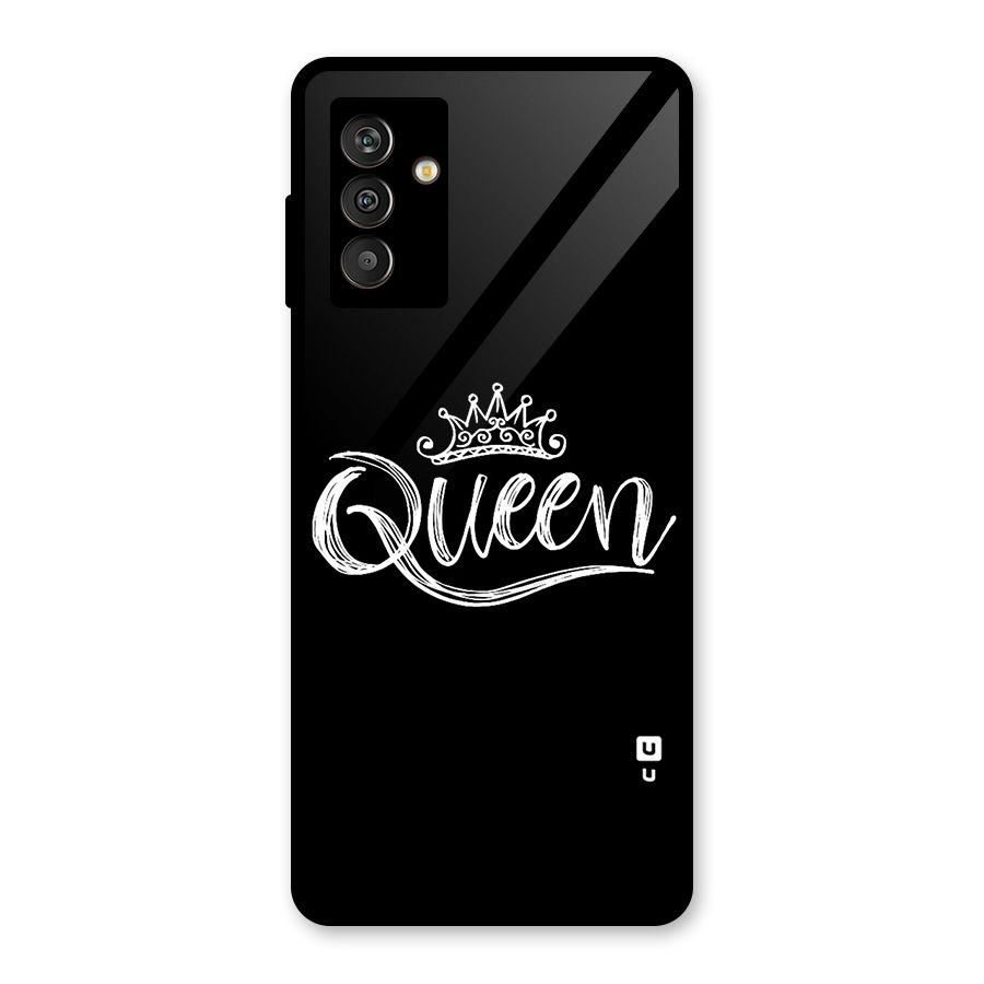Queen Crown Glass Back Case for Galaxy M13