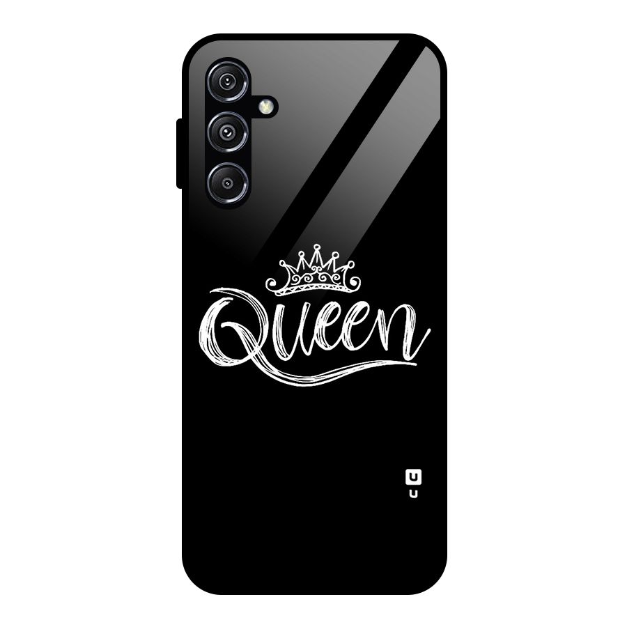 Queen Crown Glass Back Case for Galaxy M34 5G