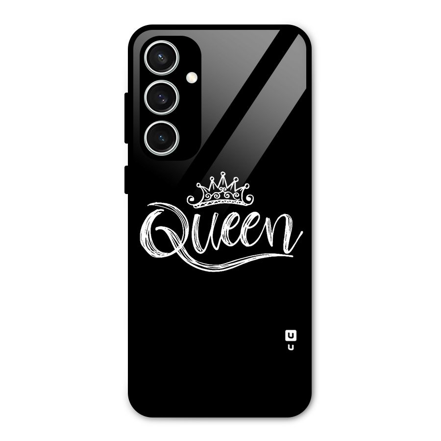 Queen Crown Glass Back Case for Galaxy S23 FE