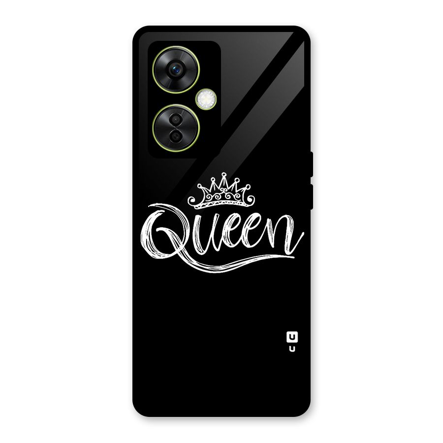 Queen Crown Glass Back Case for OnePlus Nord CE 3 Lite