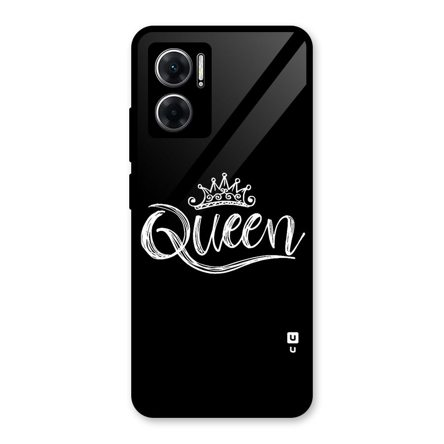 Queen Crown Glass Back Case for Redmi 11 Prime 5G