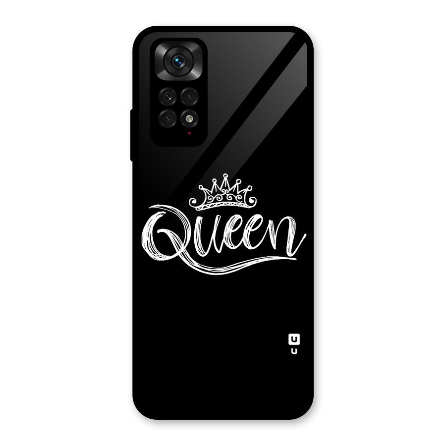 Queen Crown Glass Back Case for Redmi Note 11S
