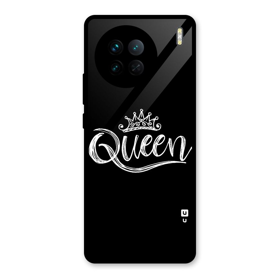 Queen Crown Glass Back Case for Vivo X90