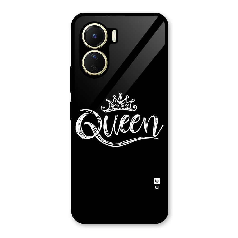 Queen Crown Glass Back Case for Vivo Y16