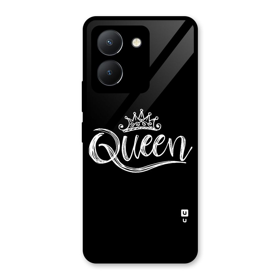 Queen Crown Glass Back Case for Vivo Y36