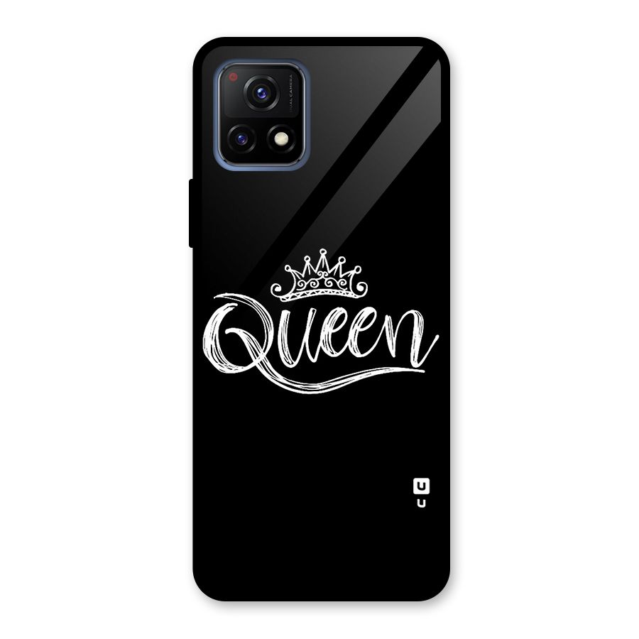 Queen Crown Glass Back Case for Vivo Y72 5G