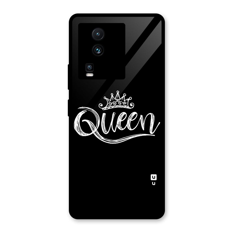 Queen Crown Glass Back Case for Vivo iQOO Neo 7 Pro