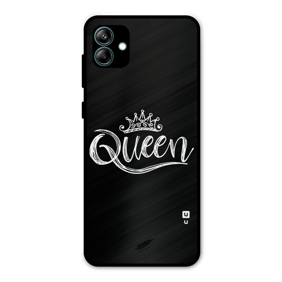 Queen Crown Metal Back Case for Galaxy A04