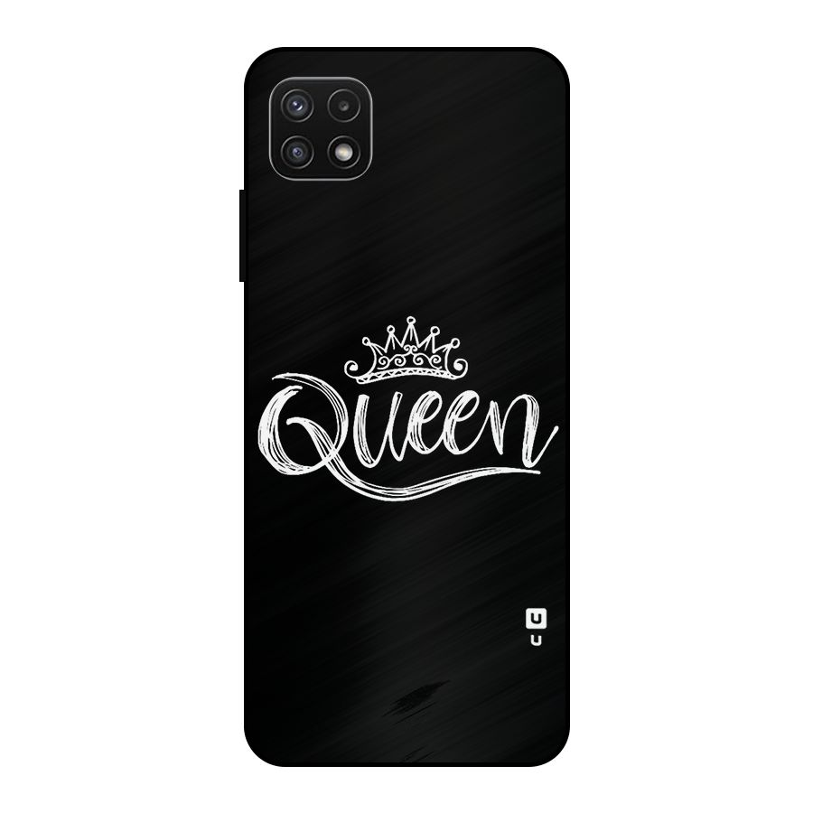 Queen Crown Metal Back Case for Galaxy A22 5G
