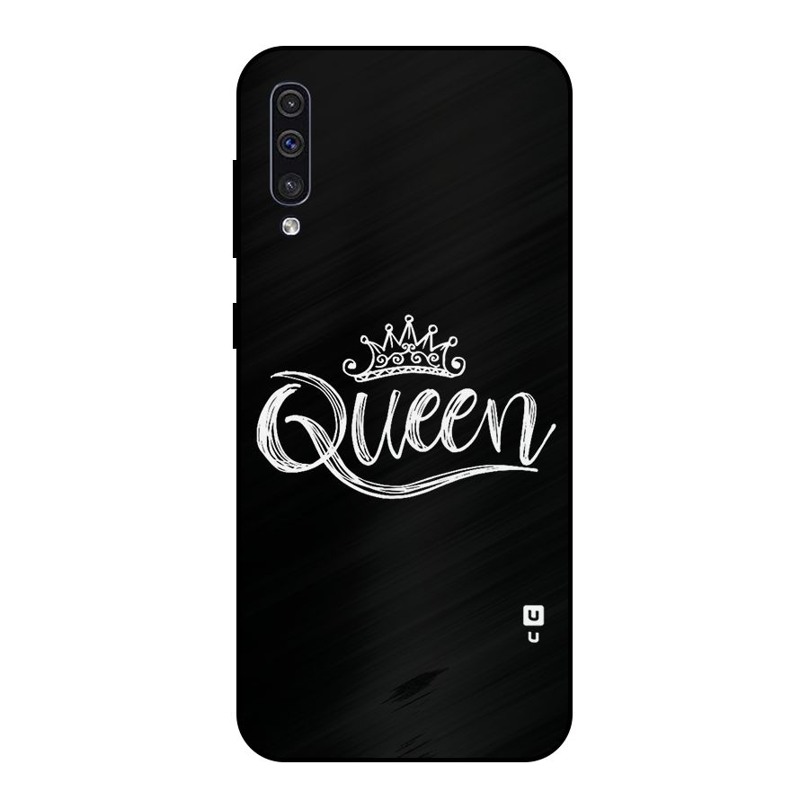 Queen Crown Metal Back Case for Galaxy A30s