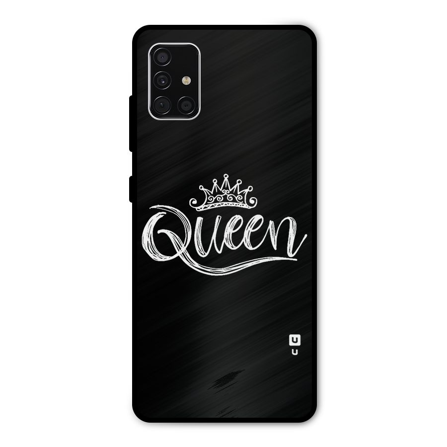 Queen Crown Metal Back Case for Galaxy A51