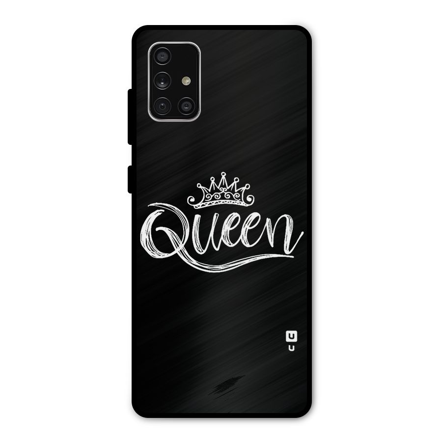 Queen Crown Metal Back Case for Galaxy A71