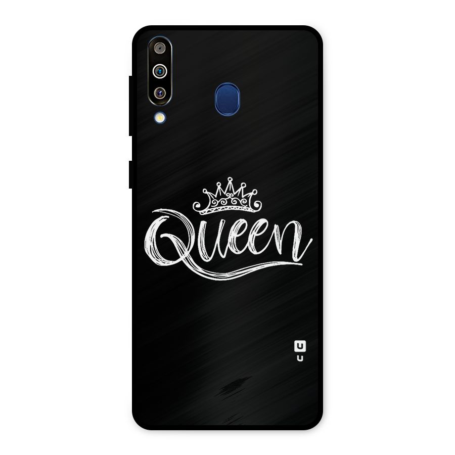 Queen Crown Metal Back Case for Galaxy M30