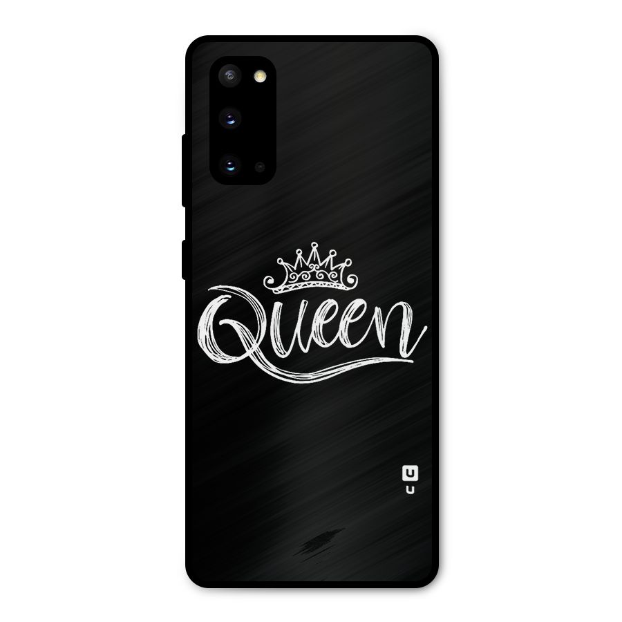 Queen Crown Metal Back Case for Galaxy S20