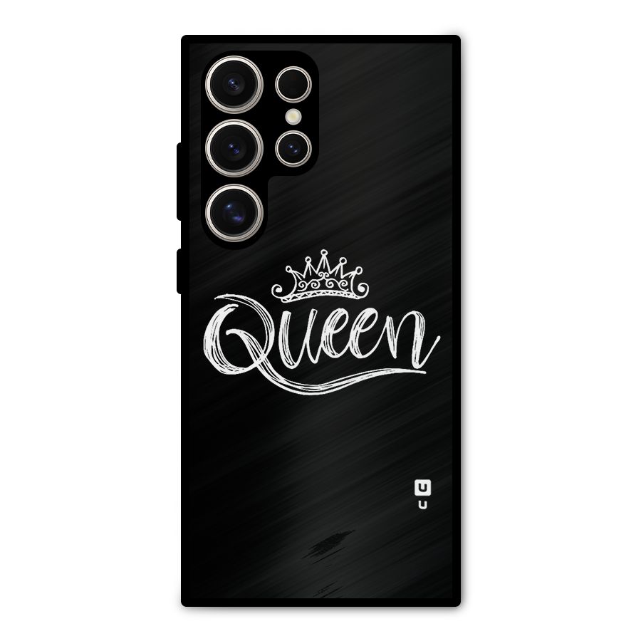 Queen Crown Metal Back Case for Galaxy S24 Ultra