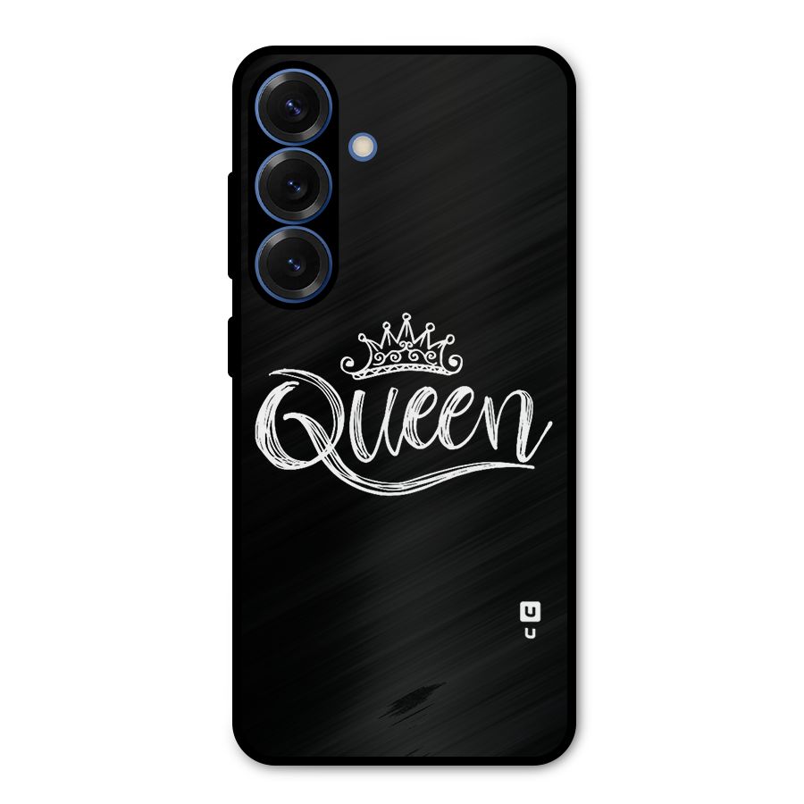 Queen Crown Metal Back Case for Galaxy S25