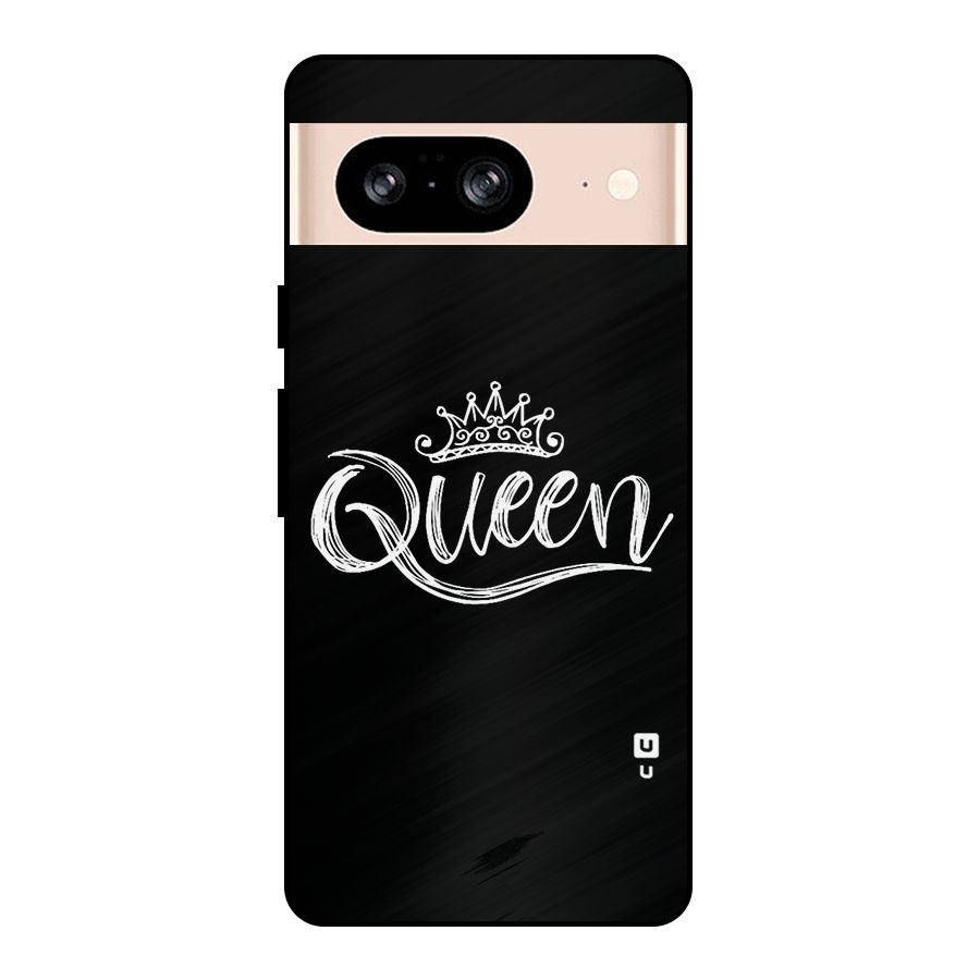Queen Crown Metal Back Case for Google Pixel 8